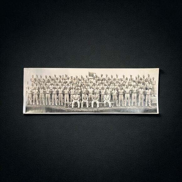 WWII Photo-Co A 10th Infantry-Camp Campbell Kentucky-1946-Panoramic-Yard Long - Picture 2 of 8